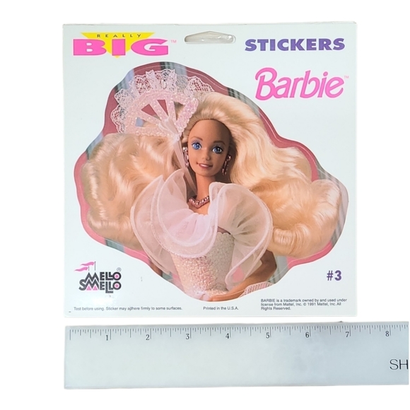 Vintage Barbie Really Big Meilo Smeilo Set of 5 Stickers - Picture 4 of 9